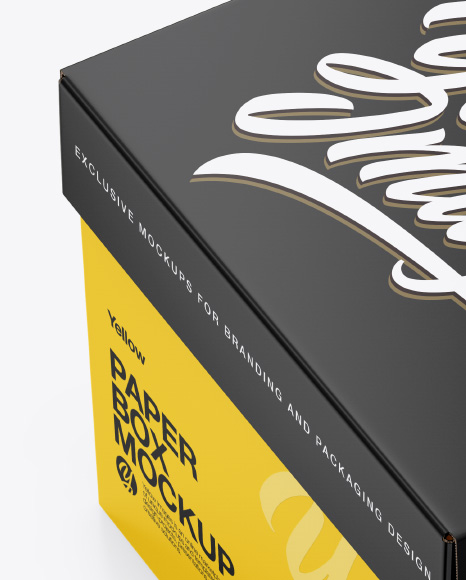 Paper Box Mockup