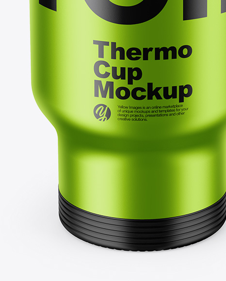 Metallic Thermo Cup Mockup