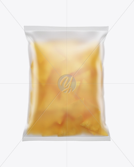 Frosted Bag With Nachos Mockup