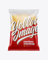 Frosted Bag With Nachos Mockup