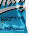 Metallic Snack Package Mockup