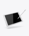 iPad w/ Stylus Mockup