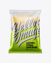 Frosted Bag With Corrugated Potato Chips Mockup