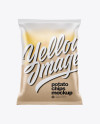 Frosted Bag With Corrugated Potato Chips Mockup