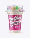 Plastic Cup with Sweets Mockup