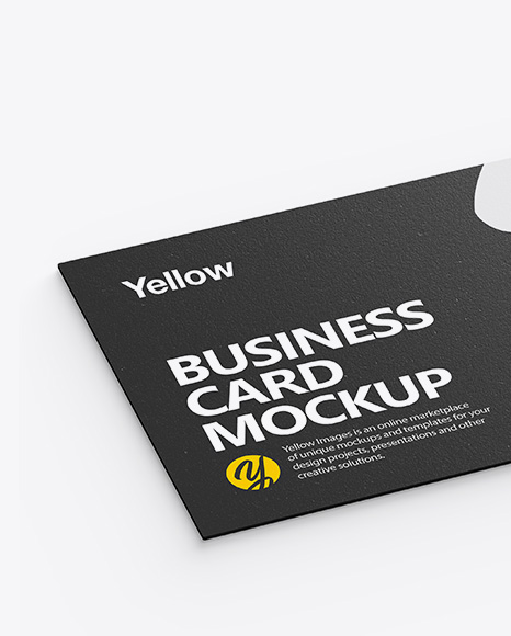 Textured Business Card Mockup