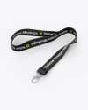 Lanyard Mockup - Half Side View