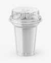 Plastic Cup with Sweets Mockup