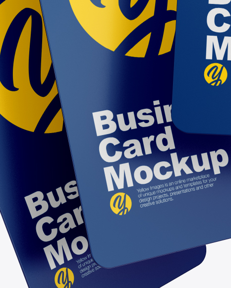 Matte Business Cards Mockup