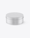 Matte Round Tin Box Mockup