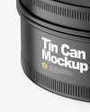 Matte Round Tin Box Mockup