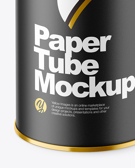 Matte Paper Tube Mockup