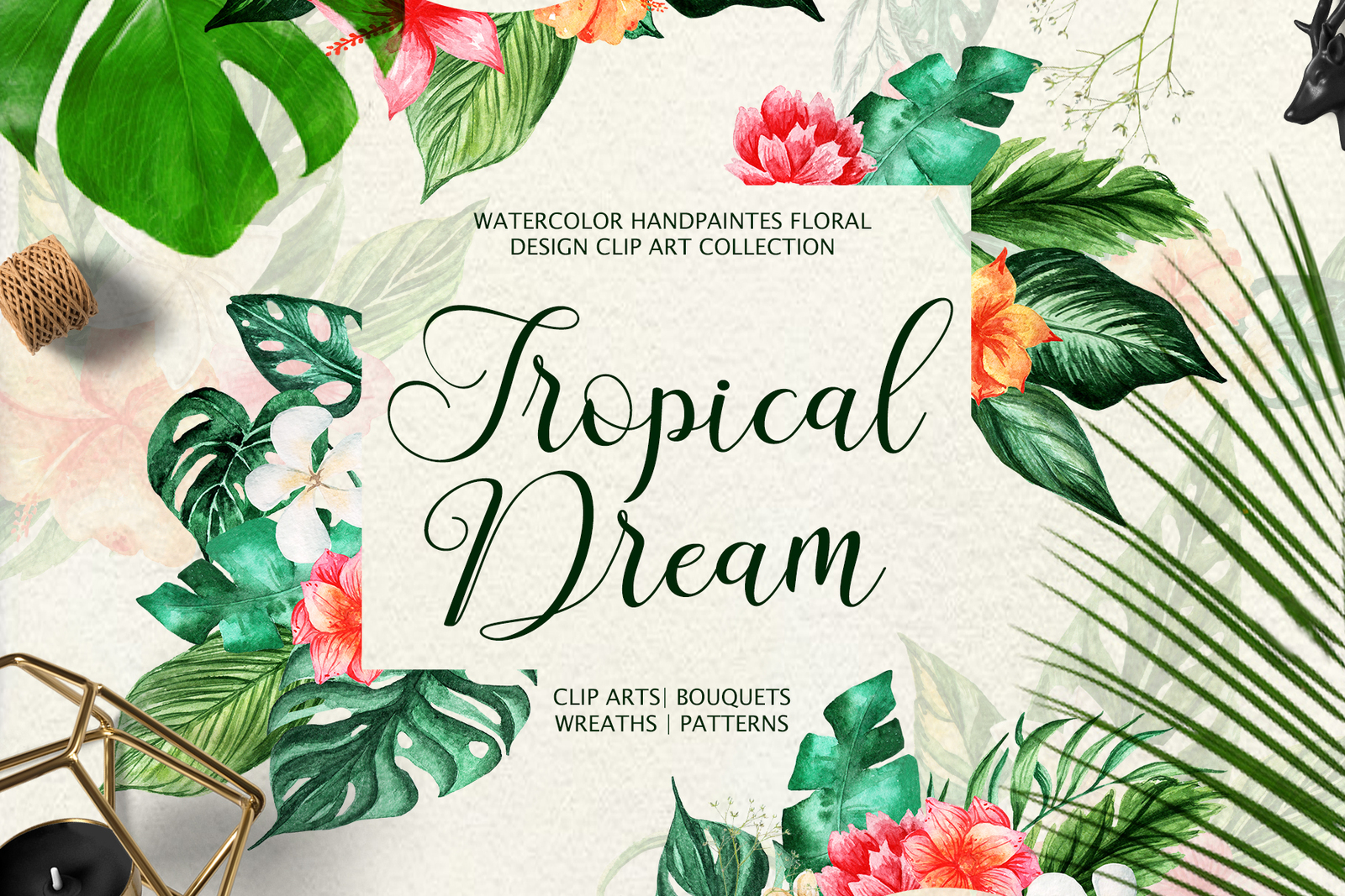 Tropical Dream-watercolor set