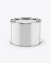 Paint Glossy Tin Can Mockup