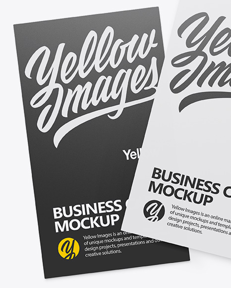 Three Business Cards Mockup