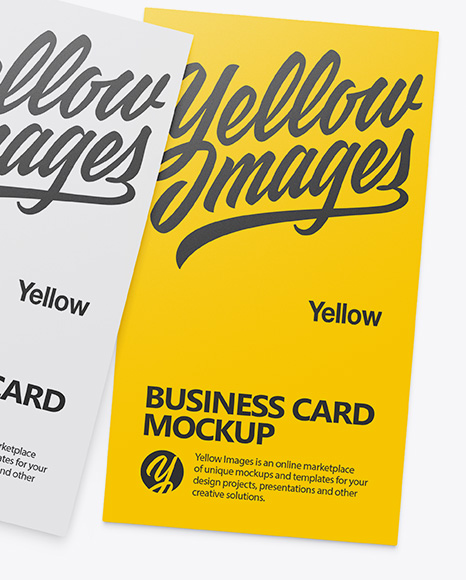 Three Business Cards Mockup