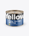 Paint Matte Tin Can Mockup