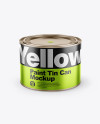 Paint Matte Tin Can Mockup