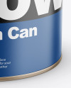 Paint Matte Tin Can Mockup