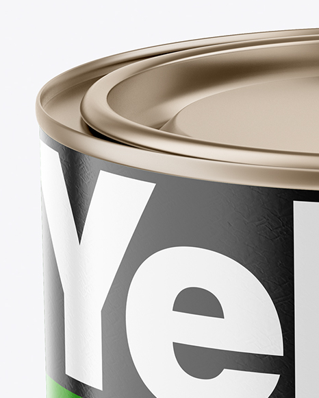 Paint Matte Tin Can Mockup