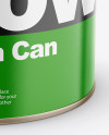 Paint Matte Tin Can Mockup