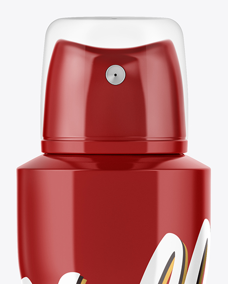 Glossy Spray Bottle Mockup