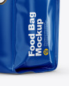 Glossy Food Bag Mockup