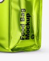 Metallic Food Bag Mockup