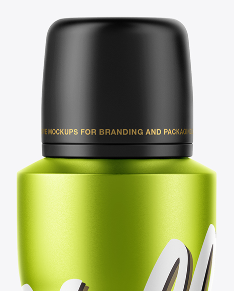 Metallic Spray Bottle Mockup