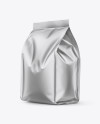 Matte Metallic Food Bag Mockup