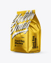 Matte Metallic Food Bag Mockup