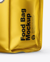 Matte Metallic Food Bag Mockup