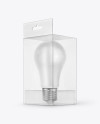 LED Bulb in Box Mockup