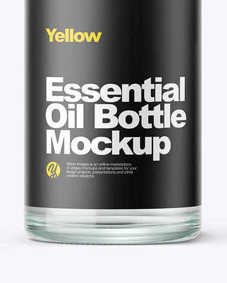 Clear Oil Bottle Mockup