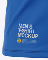 Men’s Tight Round Collar T-Shirt – Front Half-Side View