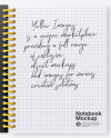 Opened Textured Notebook Mockup