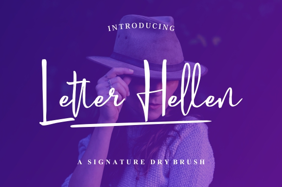 Letter Hellen Signature Fonts Letter Hellen Signature Fonts