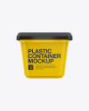 500g Glossy Butter Tub Mockup - Front, Top &amp; Side Views