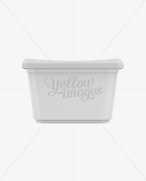 500g Matte Butter Tub Mockup - Front, Top & Side Views - Free Download