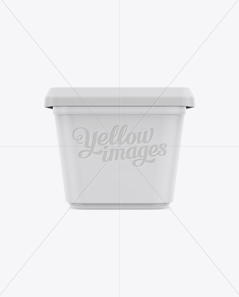 500g Matte Butter Tub Mockup - Front, Top & Side Views