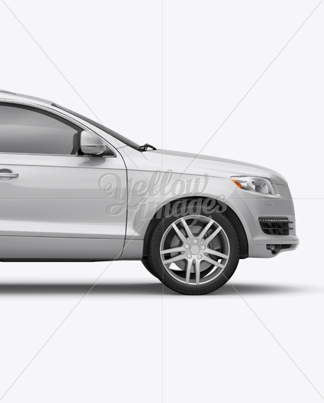 Audi Q7 Mockup - Side View