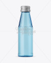 100ml Blue Glass Water Bottle Mockup