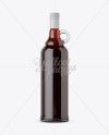 Berry Liquor Glass Bottle With Handle Mockup