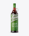 Berry Liquor Glass Bottle With Handle Mockup