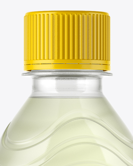 PET Bottle with Lemonade Mockup PET Bottle with Lemonade Mockup