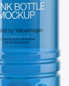 PET Bottle with Blue Cola Mockup