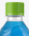 PET Bottle with Blue Cola Mockup