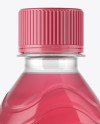 PET Bottle with Pink Cola Mockup