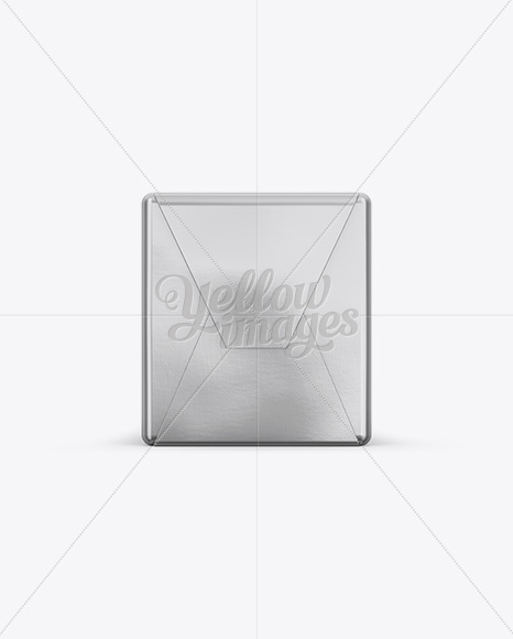 250g Butter Block In Metallic Foil Wrap Mockup - Front, Top & Side