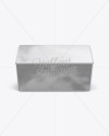 250g Butter Block In Metallic Foil Wrap Mockup - Front View (High-Angle Shot)